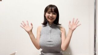 「おっぱいに出していいよ♡」爆乳正統派美女の完全プライベートエロ自撮り jav jvip (5)