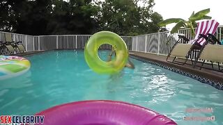 Kristin Kreuk pool blowjob with pussy fuck & facial [fake porn] WPOP ALLPOP
