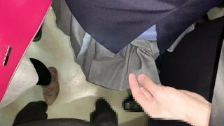 痴漢接写009 めくり俯瞰4名 voyeur jp