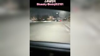 고속 도로 졸음쉼터에서 차문열고 아빠와 야외섹스! korean porn vip